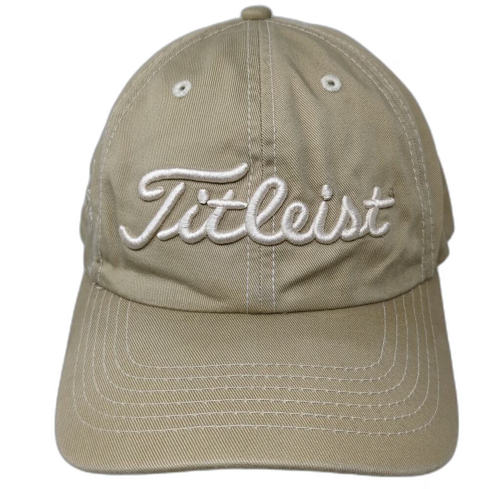 Titleist Baseball Cap Beige One Size Callippe Preserve Golf Slideback Cotton hat